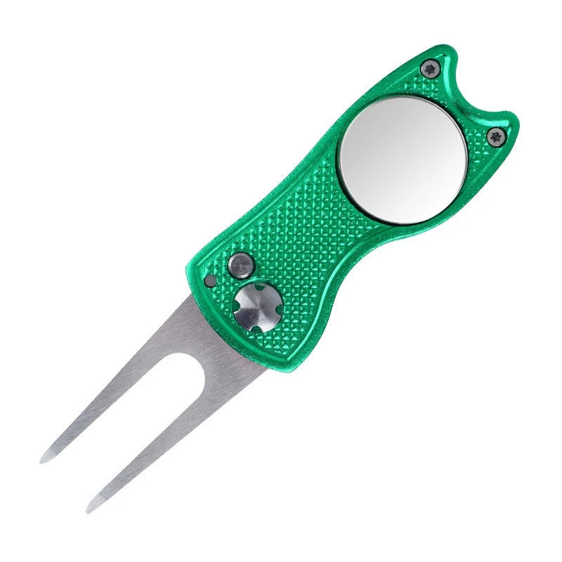 1pc Premium Folding Aluminum Golf Divot Repair Tool