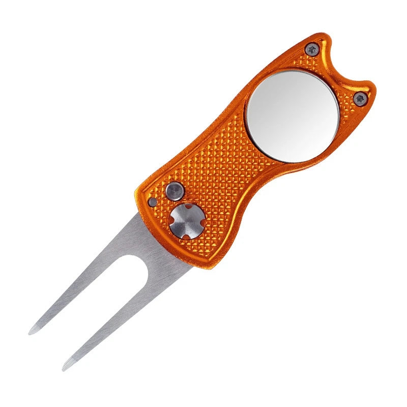 1pc Premium Folding Aluminum Golf Divot Repair Tool