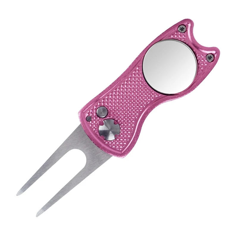 1pc Premium Folding Aluminum Golf Divot Repair Tool