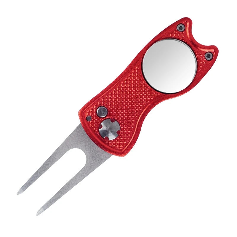 1pc Premium Folding Aluminum Golf Divot Repair Tool