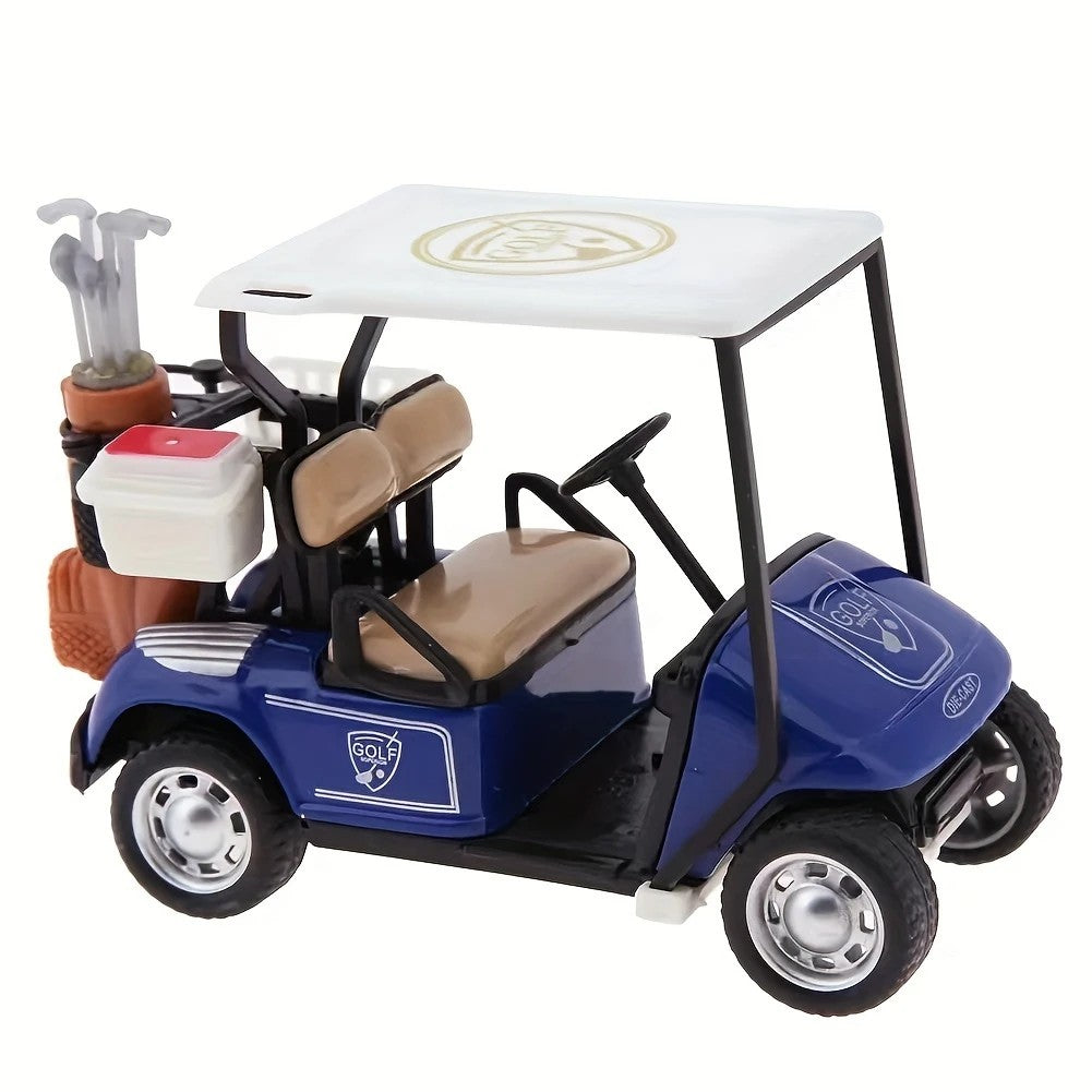 Premium 1:36 Scale Alloy Golf Cart Model- Durable Zinc Alloy, Great for Collectors& Decorative, Golf Accessories