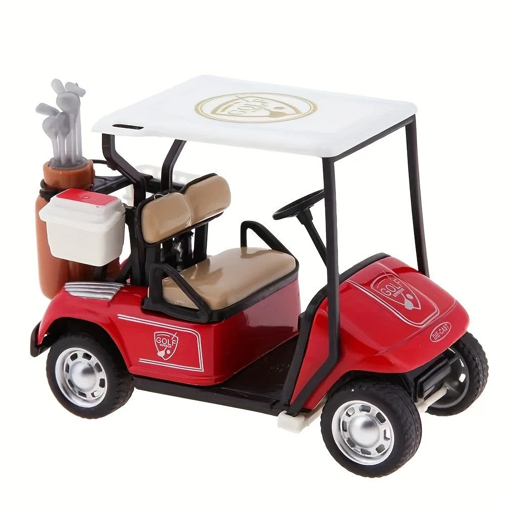 Premium 1:36 Scale Alloy Golf Cart Model- Durable Zinc Alloy, Great for Collectors& Decorative, Golf Accessories