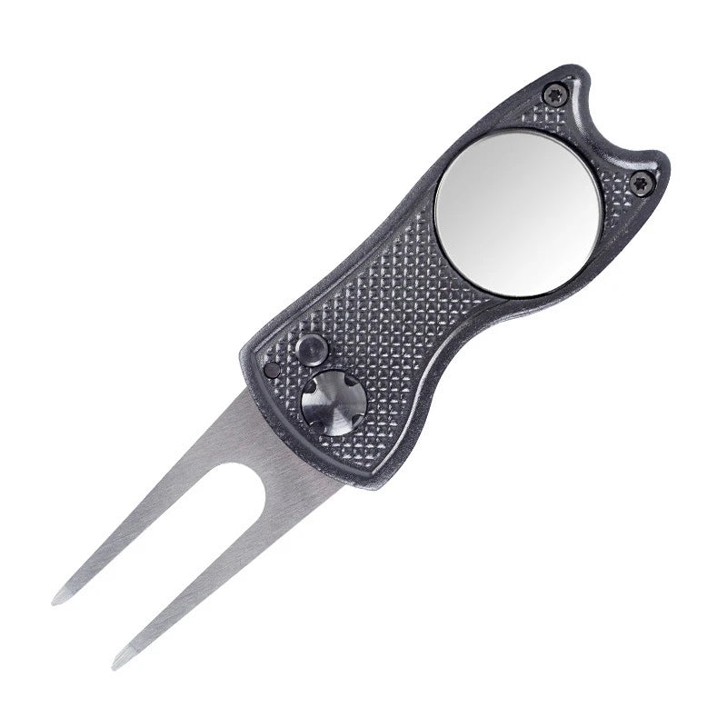 1pc Premium Folding Aluminum Golf Divot Repair Tool