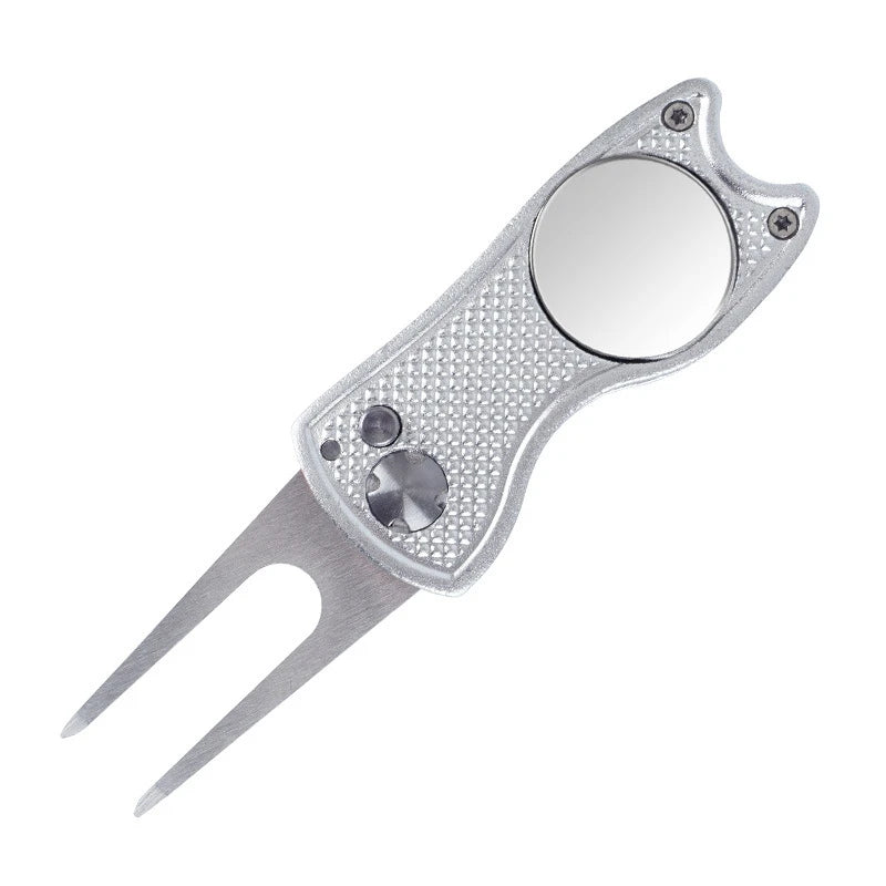 1pc Premium Folding Aluminum Golf Divot Repair Tool