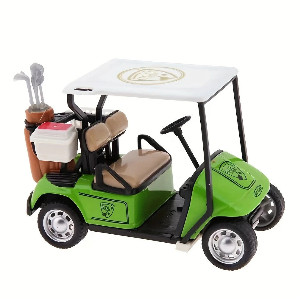 Premium 1:36 Scale Alloy Golf Cart Model- Durable Zinc Alloy, Great for Collectors& Decorative, Golf Accessories