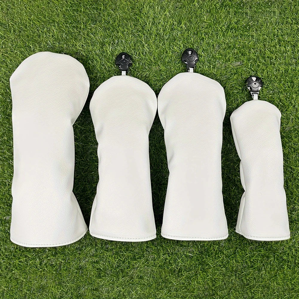 Personalisable Leather Golf Club Head Covers