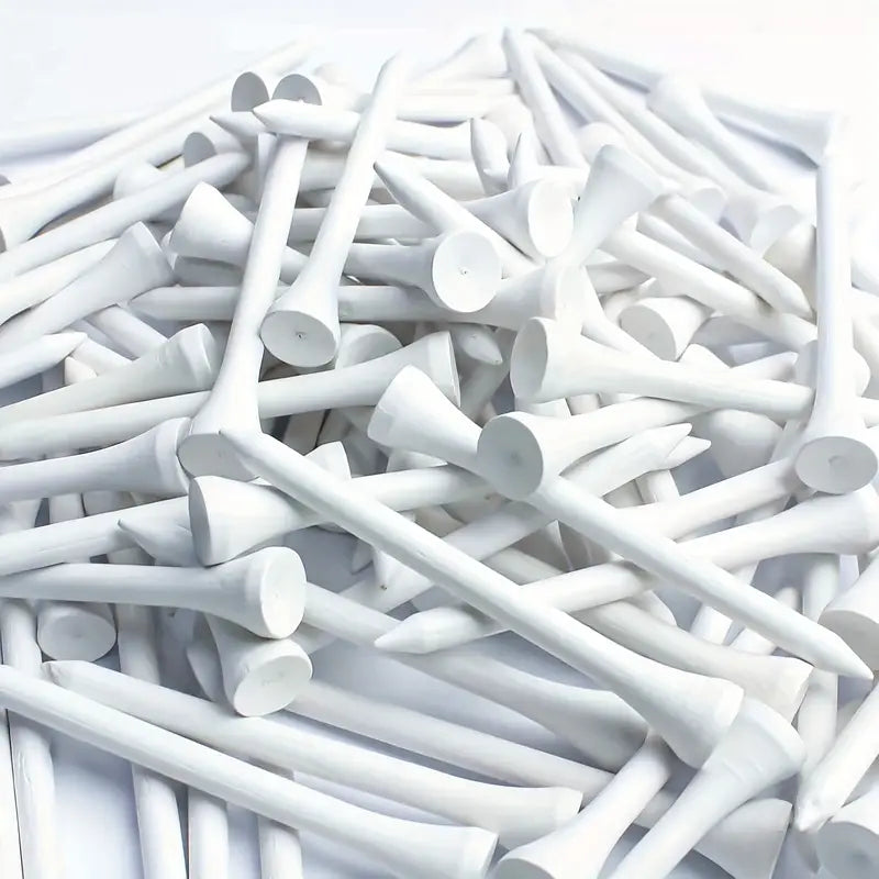 White Wooden Golf tees - 3 1/8in